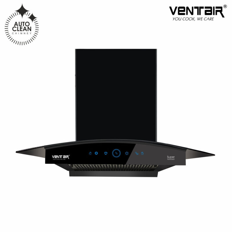 Ventair Super Auto Clean Chimney (Motion Sensor, 60cm, 1250 m3h, 11° Filterless)