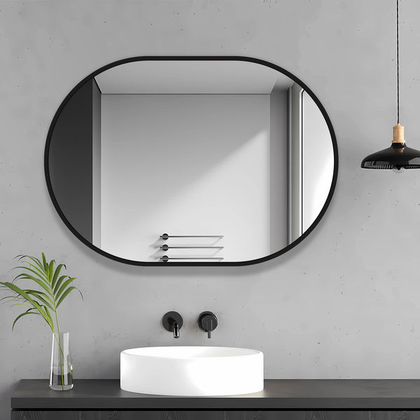 FRAMED OVAL MIRROR 700mm x 500 FRAMED OVAL MIRROR 700mm x 500