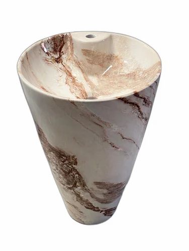 Rustic Finish Ceramic Damru Washbasin